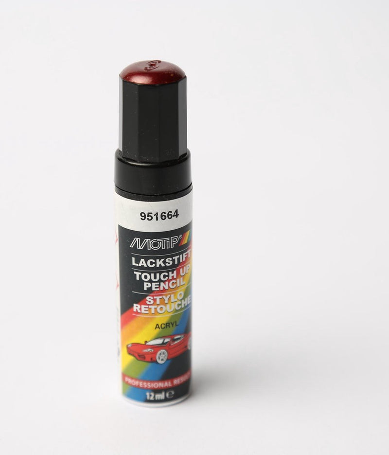 Load image into Gallery viewer, Motip 951664 - auto lakstift - rood metallic - 12 ml
