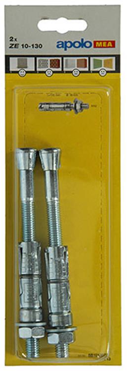 Load image into Gallery viewer, Celo 1003156 - 2 expansieankers ze 16mm + draadstang 10x130mm 502713 | 5 stuks
