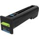 Tonercartridge lexmark original 72k20c0 cyaan