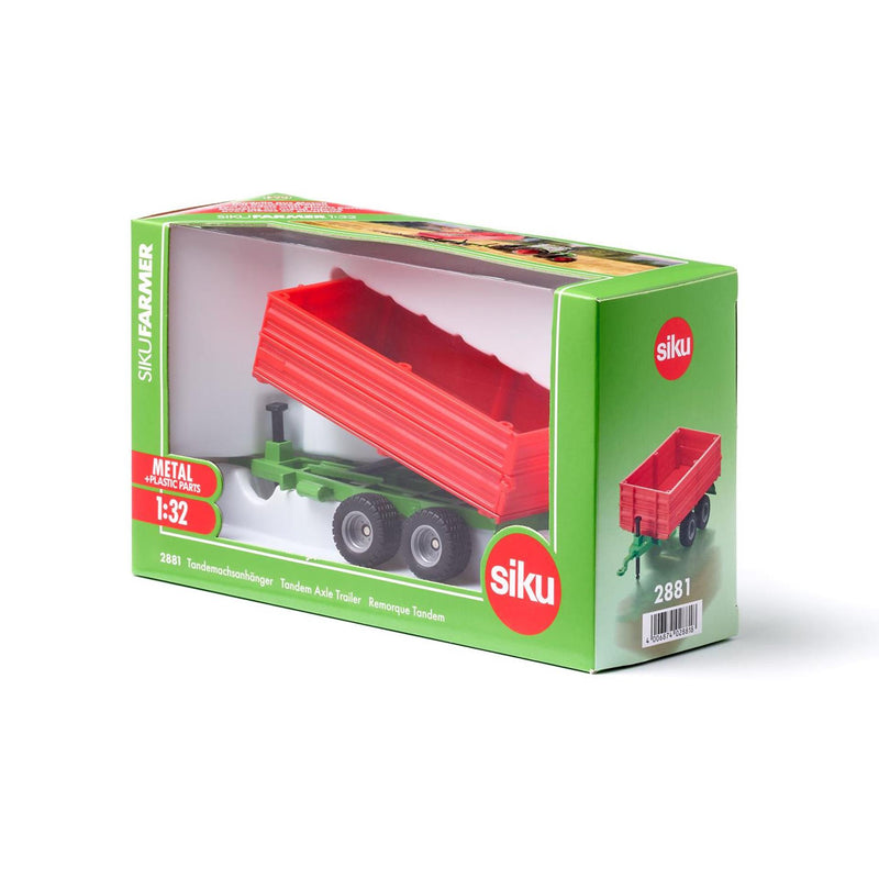 Load image into Gallery viewer, Siku dubbel axel aanhangwagen 2881
