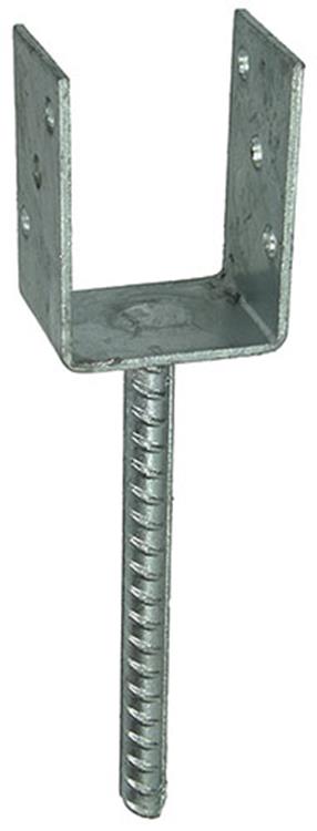 1015099 - u-steun + dol verzinkt recht 71x60x102x4mm | 5 stuks