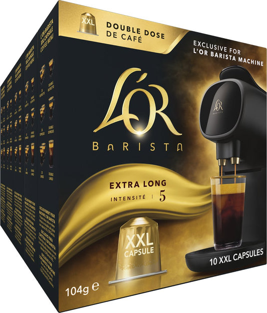 L'or barista xxl extra long koffiecups - intensiteit 5 12 - 5 x 10 capsules