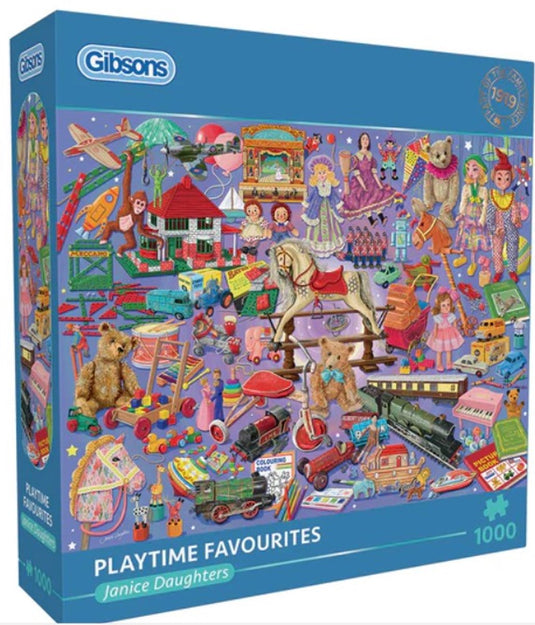 Gibsons - playtime favourites (door janice daughters) - 1000 stukjes 68×49cm (b×h) - legpuzzel voor volwassenen