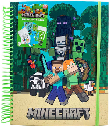Merkloos sans marque minecraft super activiteitenboek met stickers