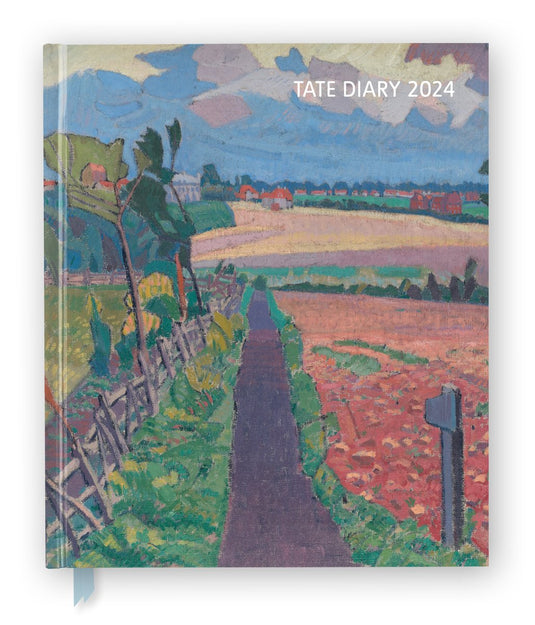 Tate o tate 2024 desk diary - week to view, illustrated on every page