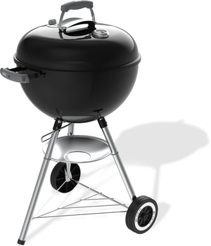 Weber original kettle - ø 47 cm grillrooster - houtskoolbarbecue - zwart - asopvangschaal - 2 duurzame, weerbestendige wielen - one-touch reinigingssysteem - dekselthermometer - 2 gereedschapshaken - kras- en roestbestendig