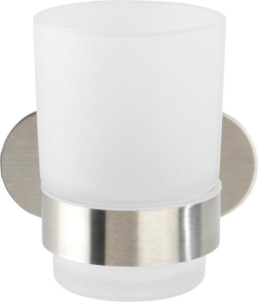 Wenko turbo-loc® tandenborstelbeker orea uno rvs mat - tandenborstelhouder - bevestigen zonder boren - zelfklevend - 10 jaar garantie