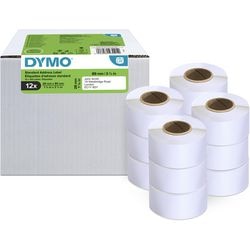 Dymo adresetiketten standaard 99010 mat wit