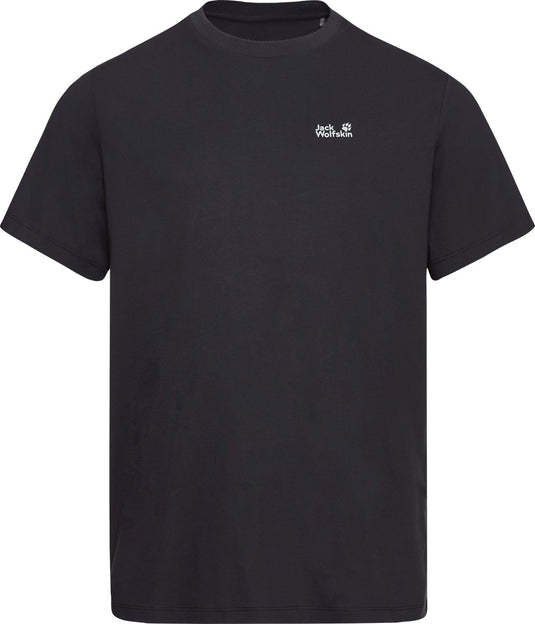 Jack wolfskin essential t m heren outdoorshirt-black