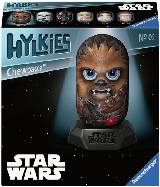 Ravensburger 3d puzzel hylkies star wars chewbacca, 54st.