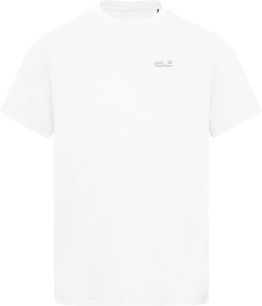 Jack wolfskin essential t m heren outdoorshirt-stark white