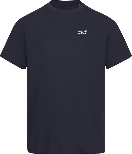 Jack wolfskin essential t m heren outdoorshirt-dark navy