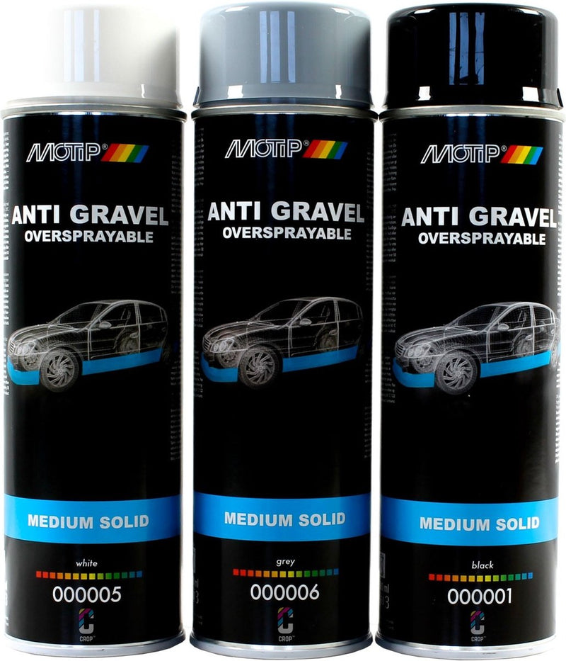 Afbeelding laden in galerijviewer, Motip anti steenslag in 500ml spuitbus zwart
