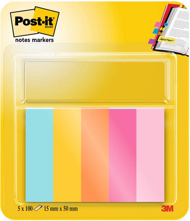 Post-it notes markers beachside | ft 15 x 50 mm | blister met 5 blokjes van 50 tabs