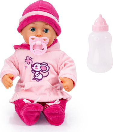 Bayer design - babypop first words baby 38 cm in roze