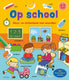 Deltas kleur- en stickerboek met woordjes - op school