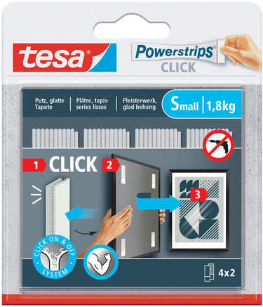 Tesa 1074193 - powerstrips click 4x2 m | 10 stuks