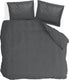 Walra dekbedovertrek vintage satin - 240x220 - 100% katoen - antraciet