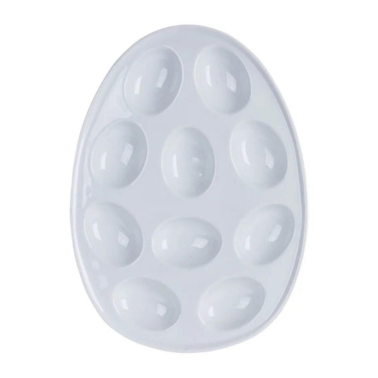 Imperial kitchen eierschaal wit aardewerk voor 10 eieren
