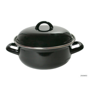 Overige merken casalupo emaille braadpan 22 cm zwart
