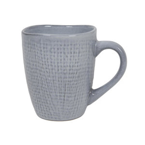 Koffiemok woven textile grijs 340ml | 6 stuks