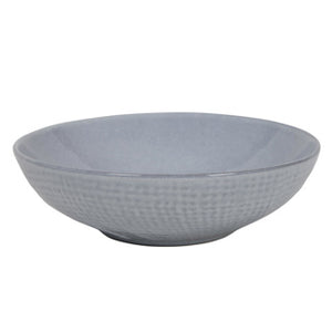 Diep bord woven textile grijs ø18x5,5cm | 6 stuks