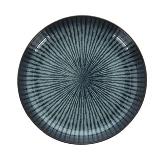 Load image into Gallery viewer, Cosy trendy bord diep d24xh4,3 cm atlantis stripe | 4 stuks
