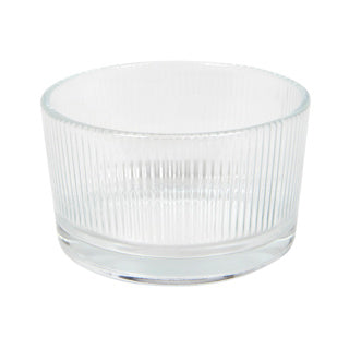 Schaaltje lines ø 8,5x5 cm glas | 6 stuks