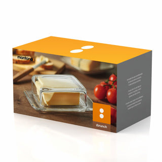 Montana glazen botervloot | 2 stuks