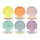 Dinerbord ø26,5cm 2-tone pastel, 6 assorti | 6 stuks