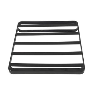 No brand onderzetter zwart 18x18x2,5cm | 6 stuks
