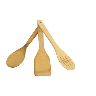 No brand bamboe spatel set 3 fsc 100% | 6 stuks