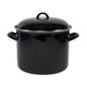 No brand soeppan 24cm 8ltr emaille zwart