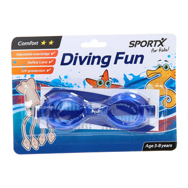 Sportx kids zwembril comfort - blauw