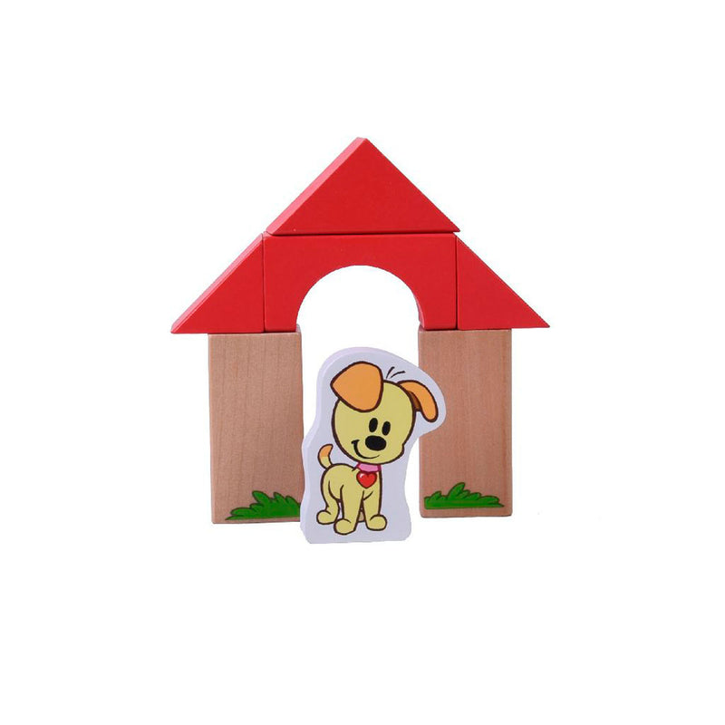 Load image into Gallery viewer, Rubo Toys Houten blokken En Pip 45 cm 50-delig
