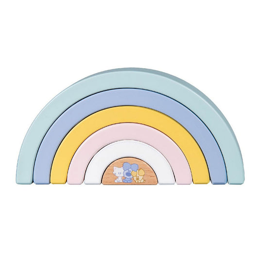 Rubo toys woezel en pip baby regenboog