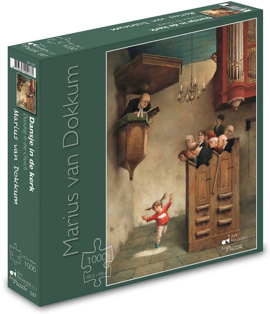 Art revisited puzzel marius van dokkum - dansje in de kerk (1000 stukjes)