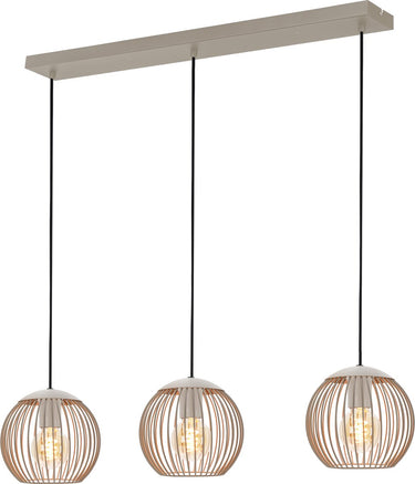 Eglo lindero hanglamp - e27 - 90 cm - zandkleur beige
