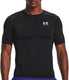 Under armour ua hg armour comp ss-blk heren sportshirt - zwart - wit