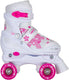 quaddy 3.0 rolschaatsen wit roze 30-33