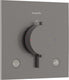 Hansgrohe ecostat comfort e - inbouwthermostaat - ecostat thermostaat - zekerheidscombinatie en1717 - 2 functies - brushed black chrome