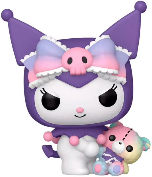 Funko hello kitty kuromi with bear vinylfiguur 129 unisex pop! - neutraal - standard