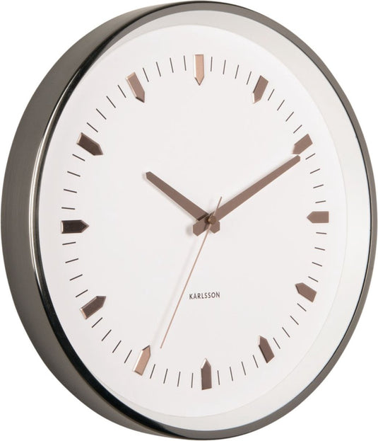 Karlsson wandklok arrow batons - grijs - ø35cm - wandklok modern