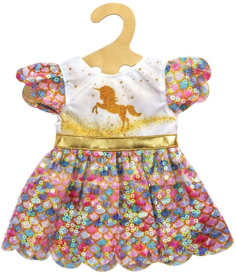 Load image into Gallery viewer, Heless pu-glitzerkleid einhorn goldy,gr.28-35cm
