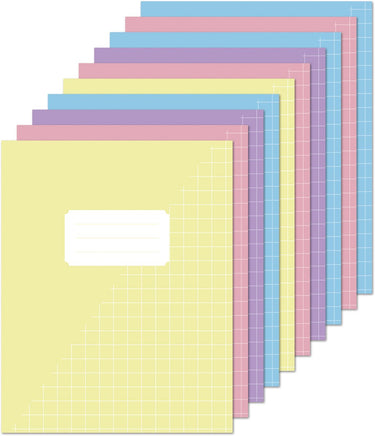 Kangaro schriften a5 - met ruit 10mm - pastel kleuren - 10 stuks