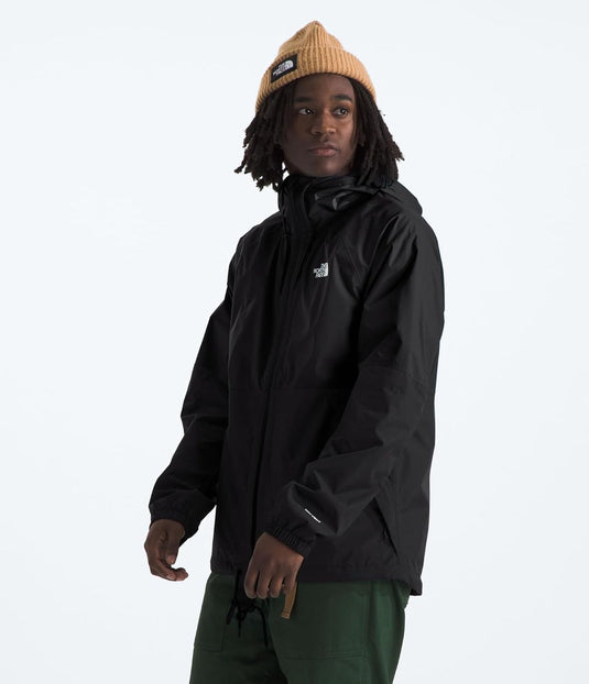 The north face m antora rain hoodie heren outdoorjas - tnf zwart