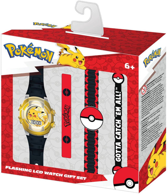 Gabby's poppenhuis accutime - lcd pokémon horloge met accessoires
