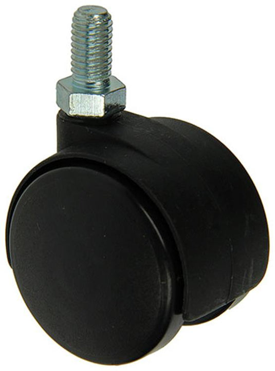Mack by tente 1013565 - dubbel rol zwart schroefdraad 40mm | 10 stuks