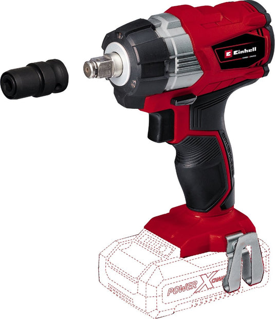 Einhell professional accu slagschroefmachine te-cw 18 li bl solo - power x-change - 18 v li-ion - 215 nm - led-licht - bitadapter voor schroeven - excl. accu en lader