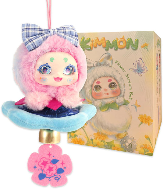 Kimmon pop-culture pluche 'flower stream bell' serie - blind box collectie - verzamelfiguren